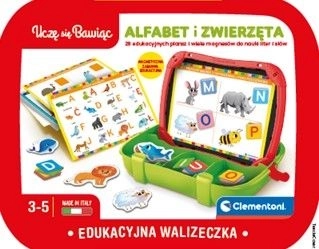 Edukacyjna magnetyczna walizeczka Alfabet i zwierzęta Clementoni