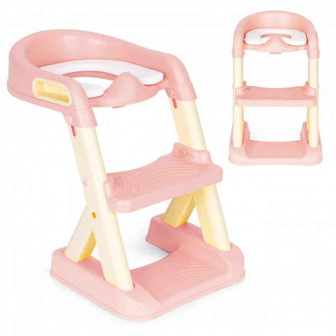 Żółty dziecięcy nocnik ze schodkami ECOTOYS