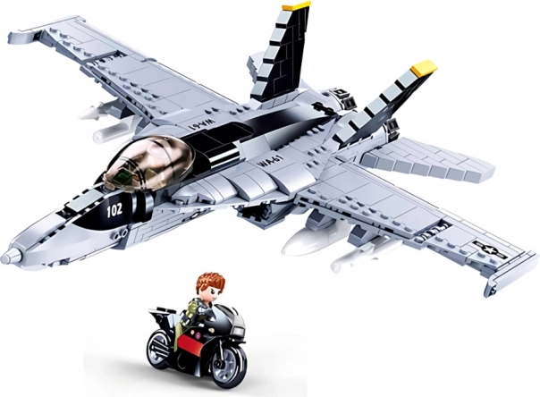 Sluban ModelBricks myśliwiec F/A‑18 Super Bumblebee zestaw konstrukcyjny