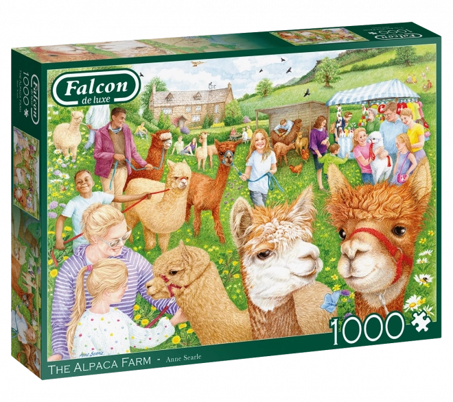 Puzzle Farma z alpakami - 1000 elementów