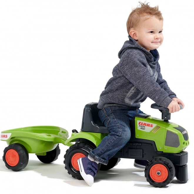 Odpychacz - traktor Claas z kierownicą i przyczepą