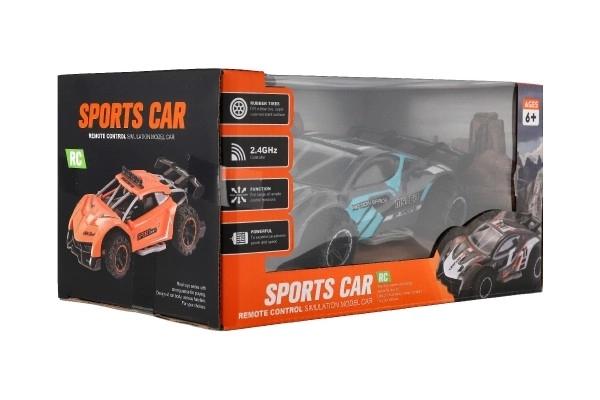 RC sportowy samochód 2,4GHz szaro-turkusowy 20cm – Szaro-turkusowe