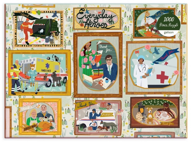 GALISON Puzzle Codzienni Bohaterowie 1000 Elementów