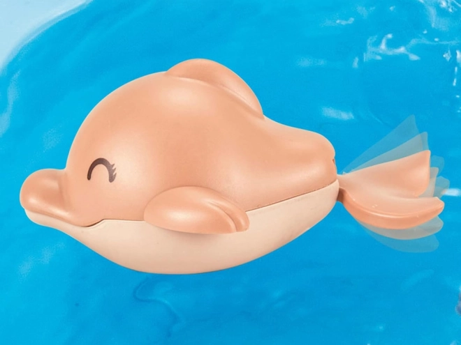 Nakręcana pływająca zabawka do kąpieli delfin i foka