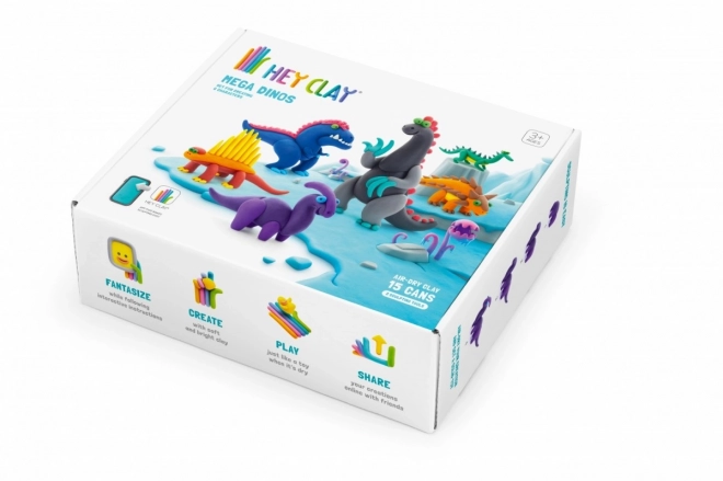 Zestaw Hey Clay Mega Dinozaury