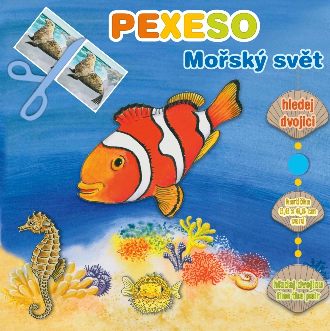 Pexeso w zeszycie Świat Morski z maxi kartami