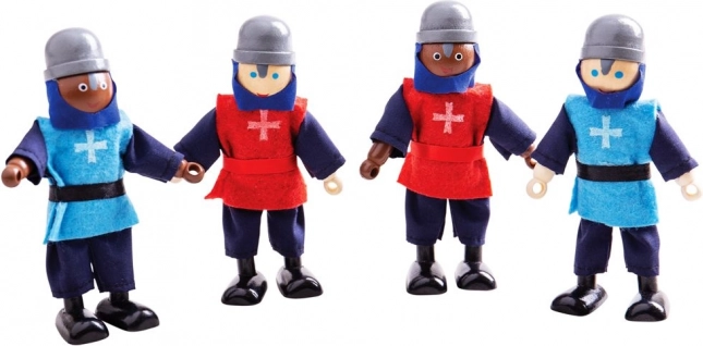 Bigjigs Toys średniowieczni rycerze – zestaw drewnianych figurek