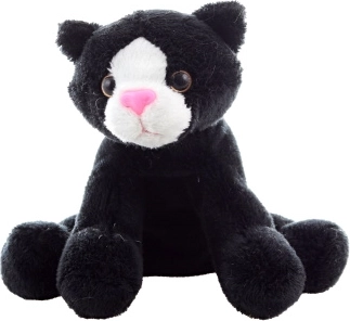 Pluszowy kot czarny 14 cm