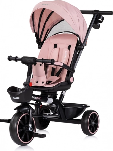 Chipolino trójkołowiec z daszkiem Max Sport 2w1 różowy