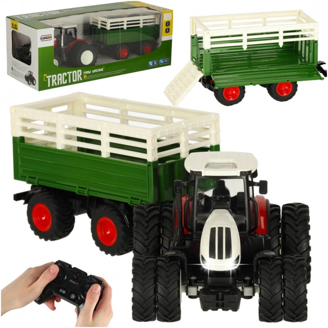 Traktor RC z przyczepą