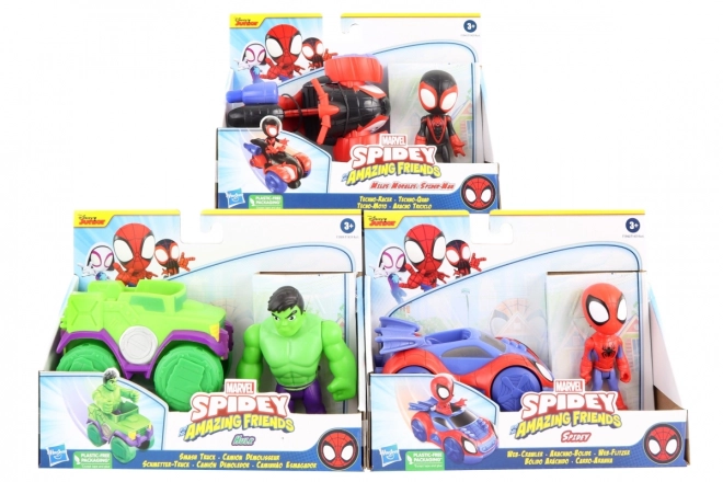 Pojazdy i figurki Spider-Mana do przygód