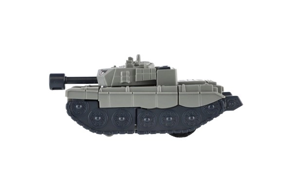 Czołg transformatorowy/robot plastikowy 14cm na bezwładnik 3 kolory