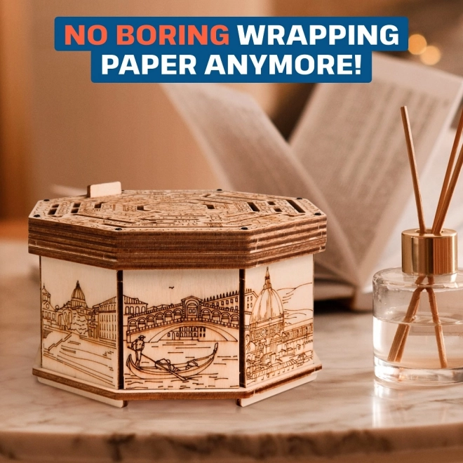 EscapeWelt 3D Drewniana układanka Secret Maze Box złożona