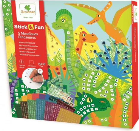 Stick & Fun - Mozaika świat dinozaurów