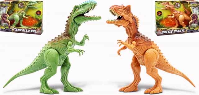 Bojowy dinozaur z efektami Primal Clash! 21 cm