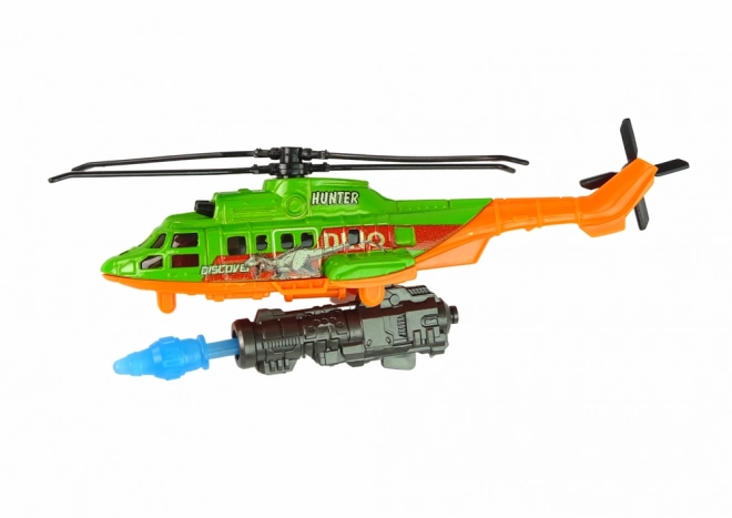 Zestaw pojazdów Helikopter Dinozaury 8 części Kolorowe