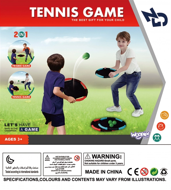 Woopie gra zręcznościowa 2w1 tenis frisbee