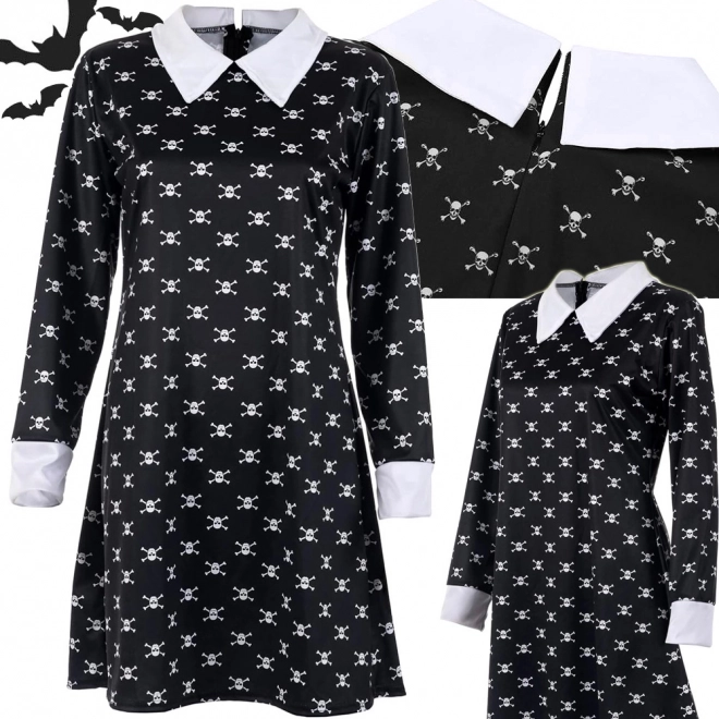 Kostium Halloween Wednesday Addams dla dzieci