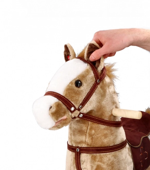 Koń na biegunach Mustang z kołami