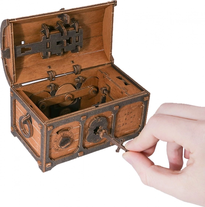 Escape Room Truhla z Skarbem drewniane 3D puzzle