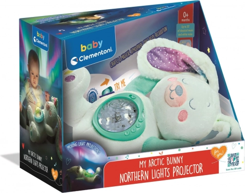 Clementoni Baby pluszowy projektor króliczek