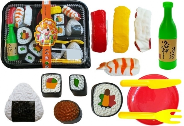 Dziecięcy zestaw do sushi z sztućcami i akcesoriami (27 szt.)