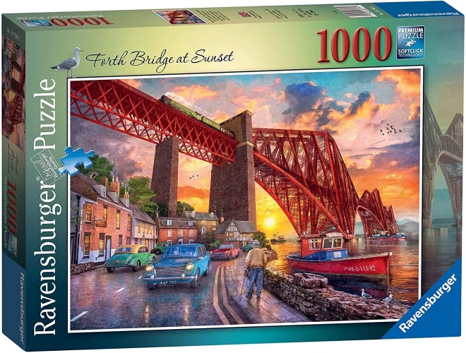 Puzzle 1000 elem. Most o wschodzie słońca