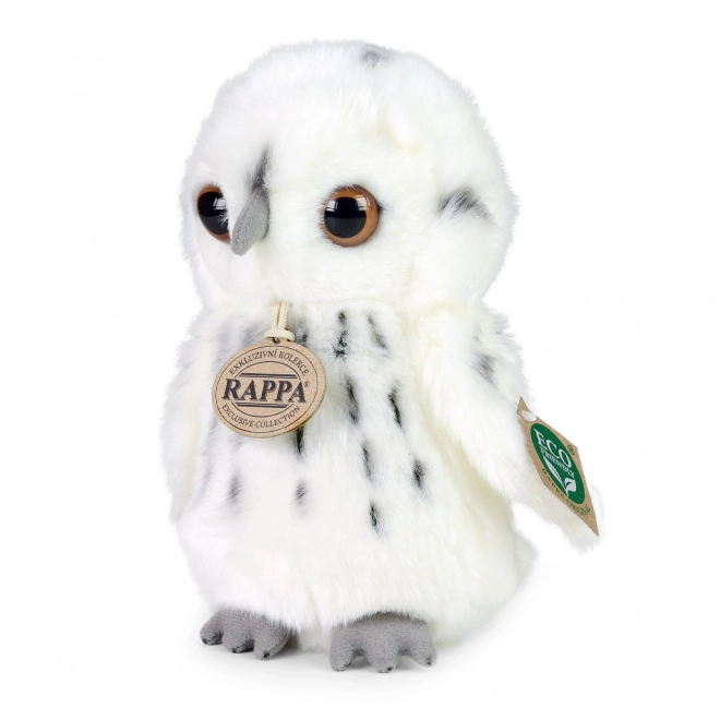 Rappa Pluszowa sowa biała 18 cm EKO-PRZYJAZNA