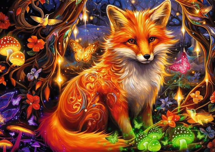 puzzle 1000 elementów – baśniowy lis dreamscapes