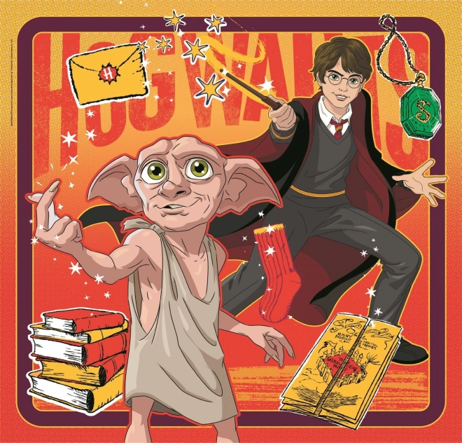 Puzzle Kwadrat: Harry Potter, 3x48 elementów