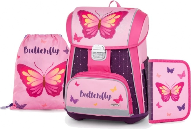 OXYBAG Zestaw szkolny 3-elementowy Premium Motyl