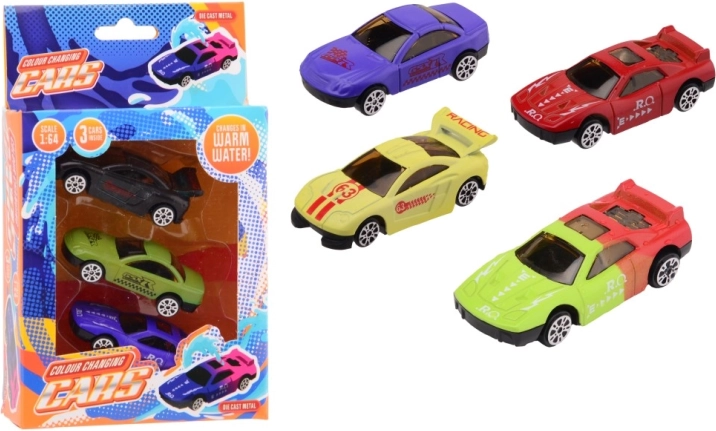 Samochodziki Orange Toys zmieniające kolor 1:64