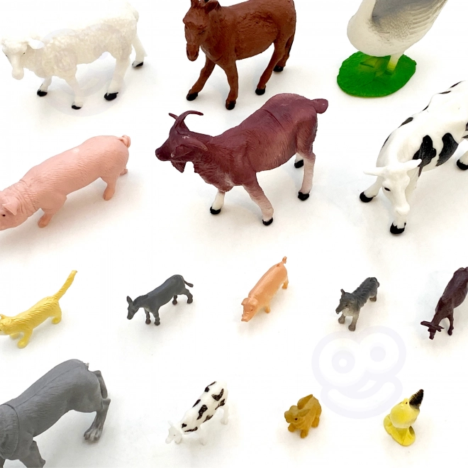 Woopie zestaw figurek zwierzęta farma 34 szt.