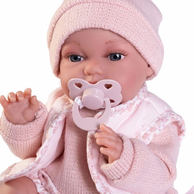 realistyczna lalka niemowlę z funkcją ruchu i miękkim materiałowym ciałem 34 cm