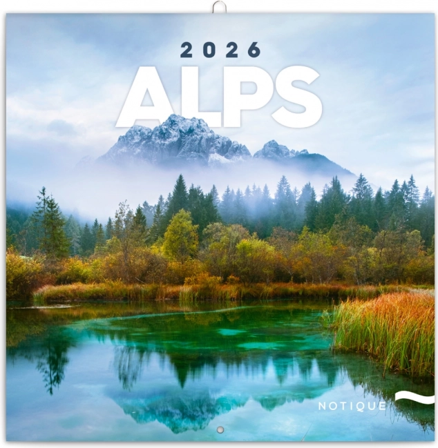 Kalendarz notatkowy Alpy 2026