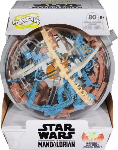 Perplexus Star Wars Mandalorian 3D łamigłówka – kula na podstawce