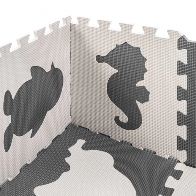 Kontrastowe piankowe puzzle ze zwierzętami - 9 sztuk