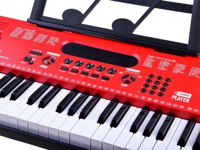 Elektroniczne klawisze z mikrofonem
