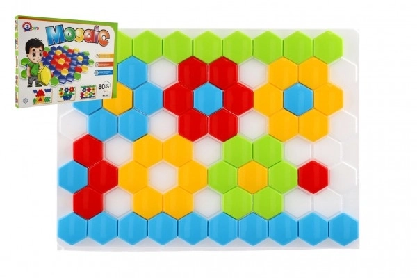 Mozaika kapelusz 4cm dla najmłodszych gładki 80 szt. w pudełku 45x34x4cm 12m+