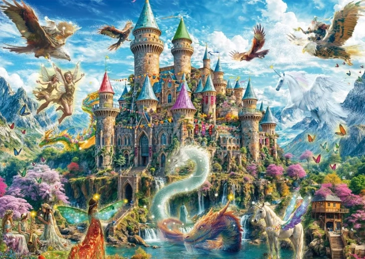 Puzzle Baśniowy zamek 1000 elementów