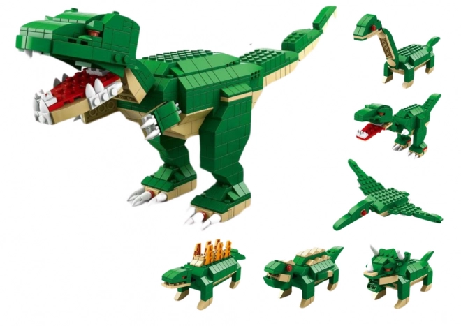 Klocki budowlane dinozaurów 6w1 DIY Dinozaur Zestaw 1000 el.