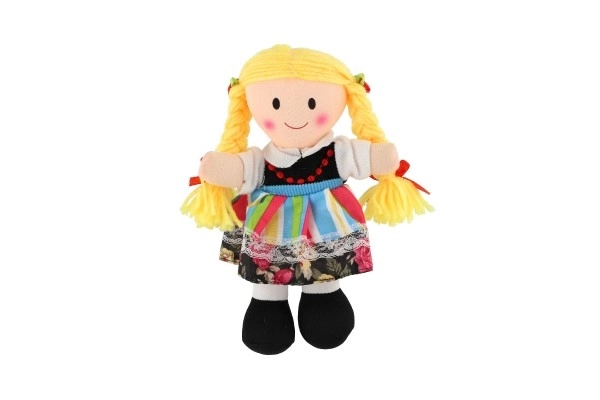 Lalka materiałowa w stroju pluszowym 20x11cm 0+