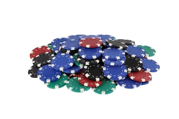 Zestaw pokerowy 100 szt. + karty + kostki w walizce w pudełku 28x25x8cm