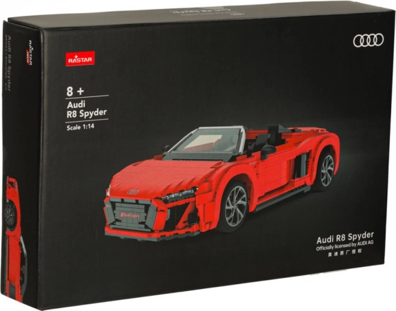 Konstrukcyjny zestaw Auto RC 1:14 Audi R8 Spyder 1440 elementów