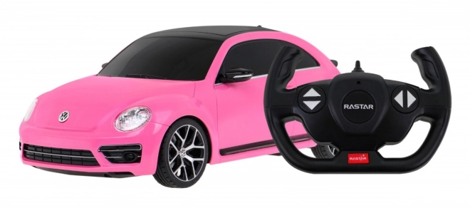 Samochód zdalnie sterowany R/C Volkswagen Beetle Rastar 1:14 różowy