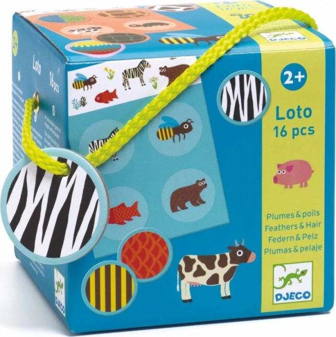 DJECO Loto w pudełku - Zwierzęce ubranka