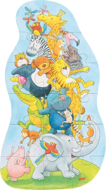 Goki puzzle Zwierzęca piramida