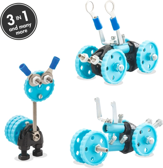 Zestaw konstrukcyjny pojazdu OFFBITS GearBit 3 w 1 dla dzieci od 6 lat