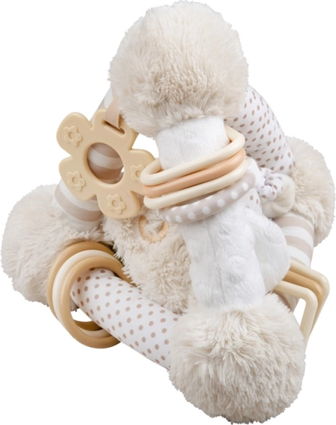 Bigjigs Baby zasypiający piesek – grzechotka piramida