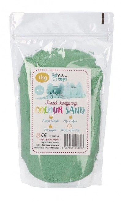 Piasek kinetyczny ColourSand miętowy 1 kg